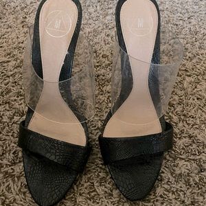 Slide in Heels-clear top